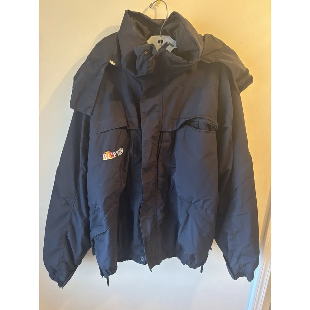 5.11 Tactical Jacket Men's XL Blue Waterproof Hooded Parka Softshell Lined Coat